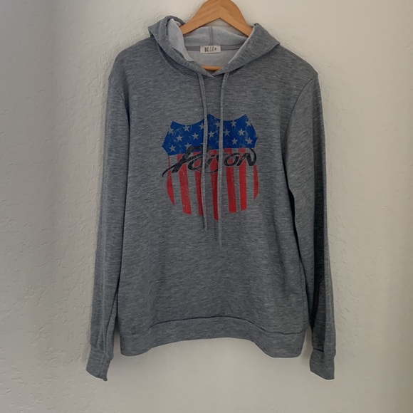 Poison Band Gray Sweatshirt Hoodie Sz M NEW West Coast Designs - Picture 3 of 9